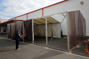 Raktársátor 7,5 méter széles-14